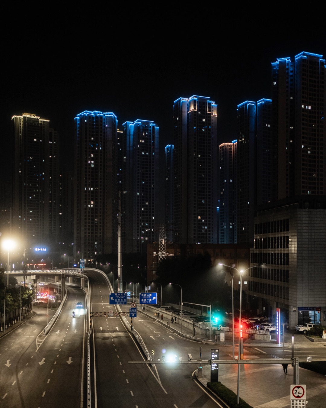 Blue towers