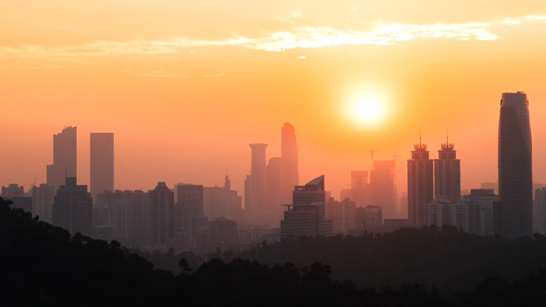 Sunrise haze