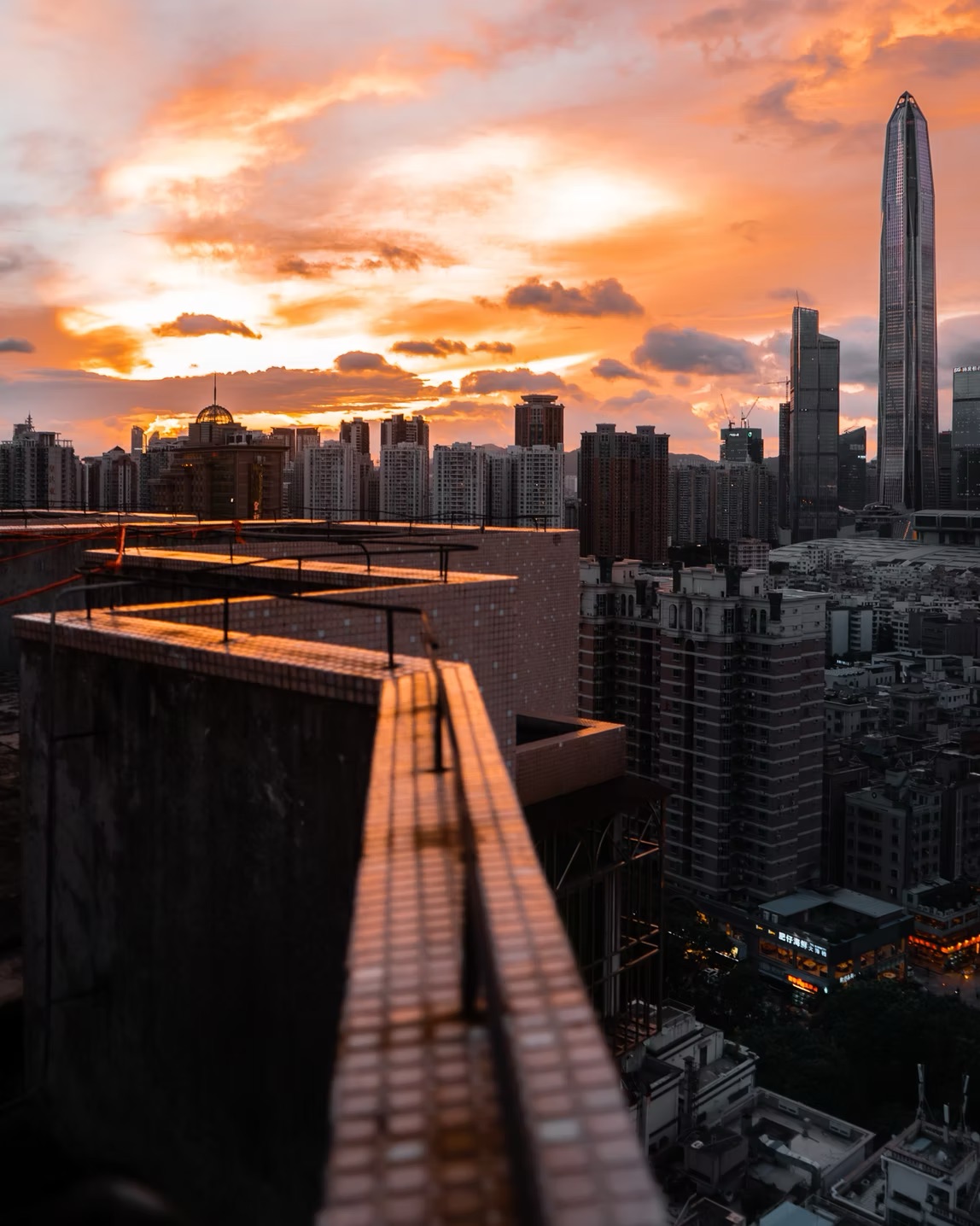 Rooftop, last light