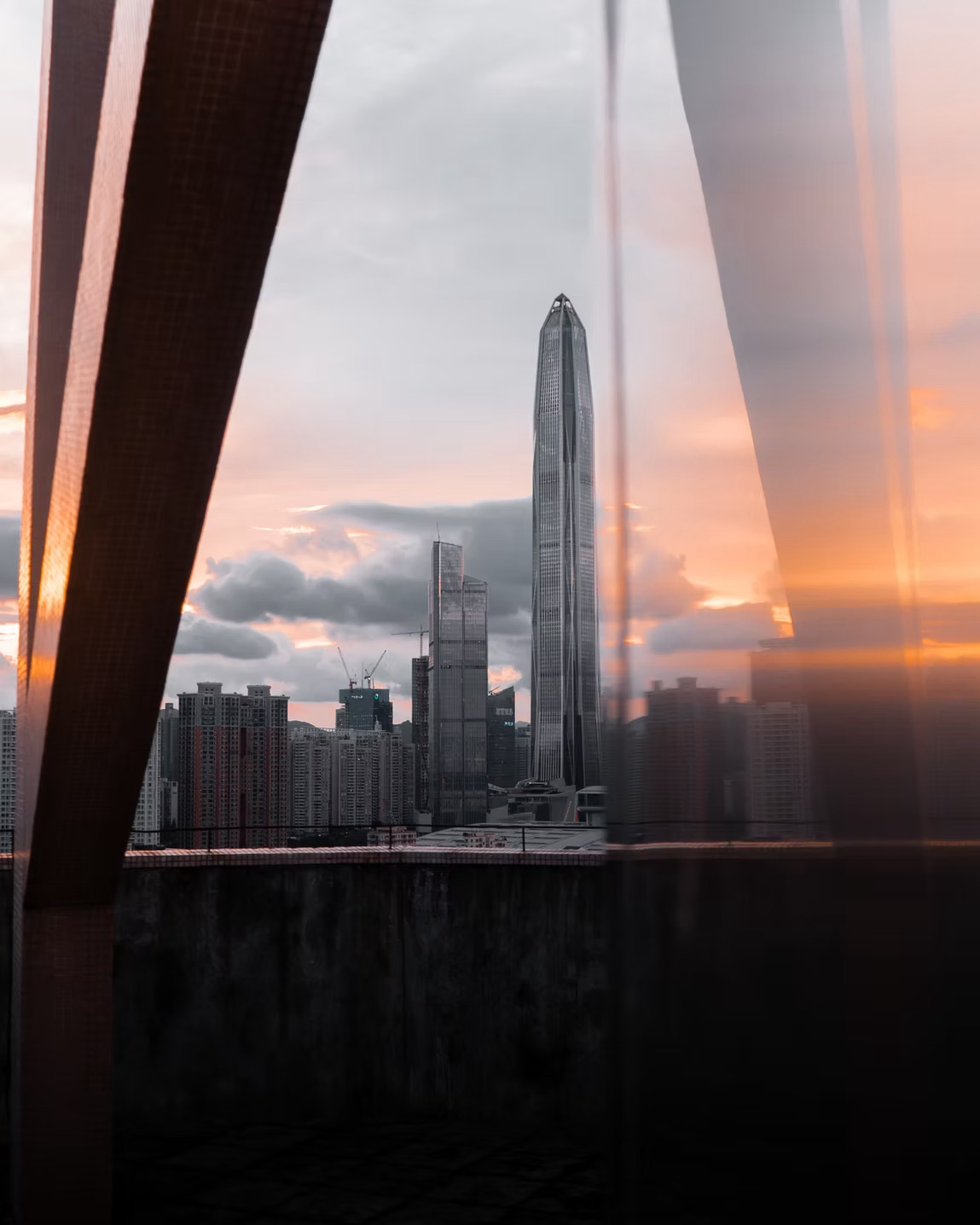 Tower, framed
