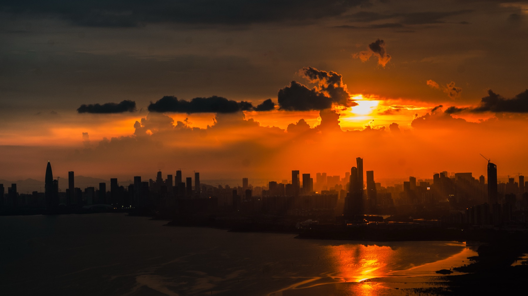 Storm sunset